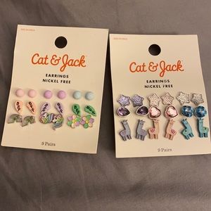 Cat & Jack Earrings Brand New